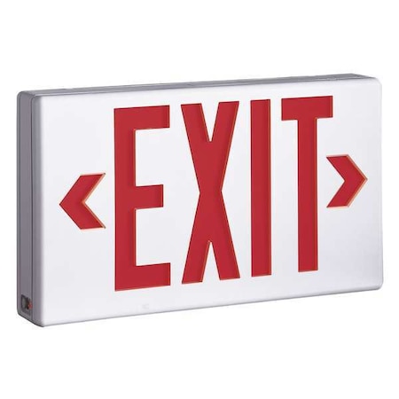 COOPER LIGHTING Exit Sign,1.0W,Red/Green,1 or 2