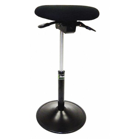 SHOPSOL Sit Stand Office Task,Round,Black,24&H