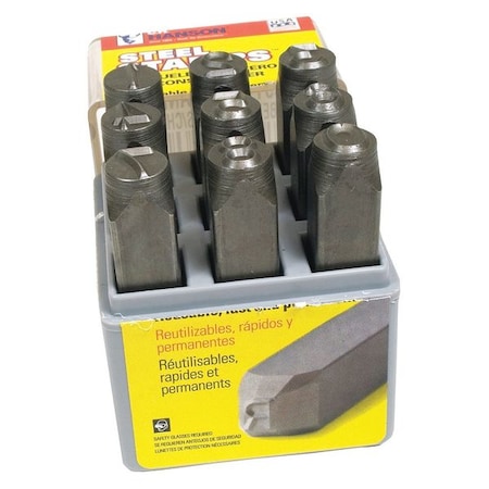 C.H. HANSON Number Stamp Set,Hvy Duty,1/32