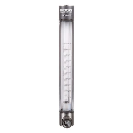 BROOKS Flowmeter,Air,2 to 50 LPM,Glass