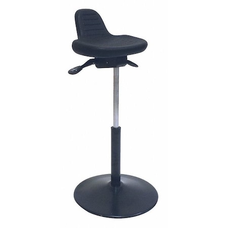 SHOPSOL Sit Stand Stool,Round,Black,23&H