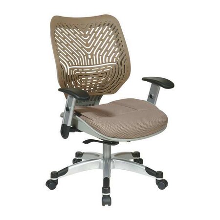 OFFICE STAR Desk Chair,Mesh,Raven,18& to 22& Seat Ht