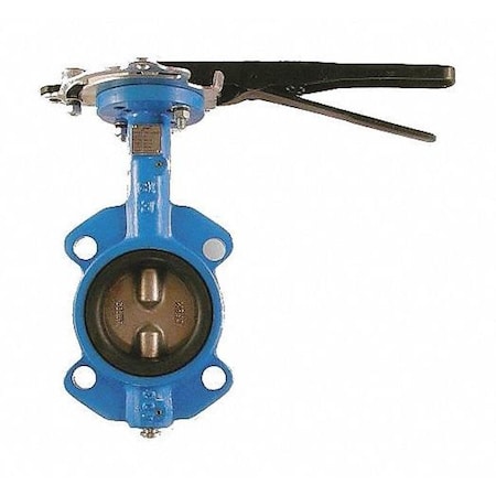 FLOW PLUS Butterfly Valve,10&,Wafer Style,250 psi