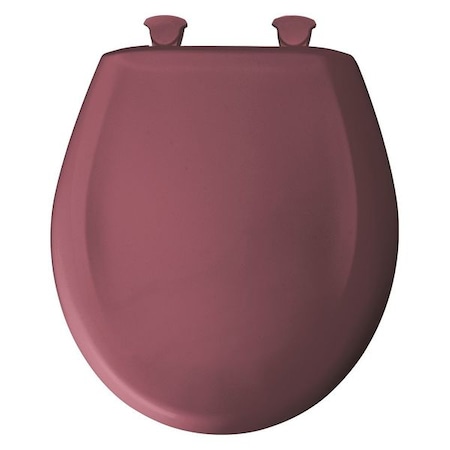 BEMIS Round Closed Front Toilet Seat,Raspberry