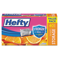 HEFTY SLD CLS STOR BG QT 15MIL RED-SLDR