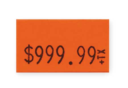 PRICING LABEL KIT 1-LINE RED PK3