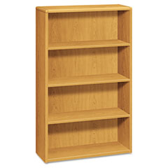 Hon Company 10700 Series Wood Bookcase, Four-Shelf, 36w x 13.13d x 57.13h, Harvest