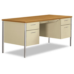 Hon Company 34000 Series Double Pedestal Desk, 60