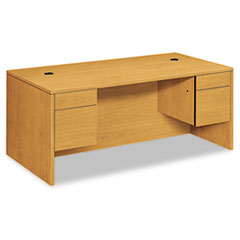 Hon Company 10500 Series Double 3/4-Height Pedestal Desk, Left and Right: Box/File, 72