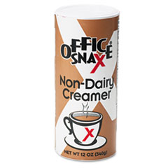 Office Snax, Inc. Reclosable Canister Of Powder Non-Dairy Creamer, 12oz, 24/carton