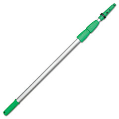 Unger Opti-Loc Extension Pole, 18 Ft, Three Sections, Green/silver