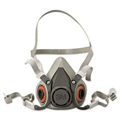 3M Half Facepiece Respirator 6000 Series, Reusable, Medium