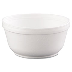 Dart Insulated Foam Bowls, 12 Oz, White, 50/pack, 20 Packs/carton