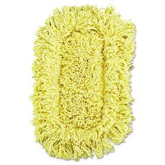 Rubbermaid Trapper Looped-End Dust Mop Head, 12 X 5, Yellow, 12/carton