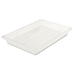Rubbermaid Food/Tote Boxes, 5 gal, 26 x 18 x 3.5, Clear, Plastic