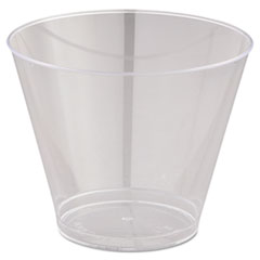 WNA, Inc. Comet Smooth Wall Tumblers, 9 Oz, Clear, Squat, 25/pack, 20 Packs/carton