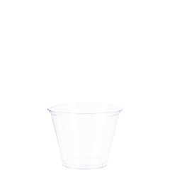 Dart Ultra Clear Pet Cups, 9 Oz, Squat, 50/bag, 20 Bags/carton