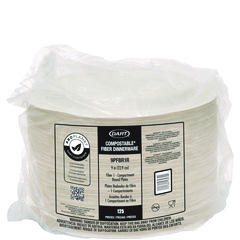 Dart Compostable Fiber Dinnerware, ProPlanet Seal, Plate, 9