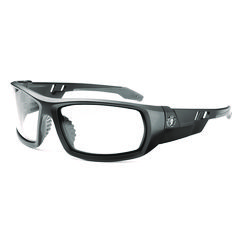 Ergodyne Corporation Skullerz ODIN Anti-Scratch and Enhanced Anti-Fog Safety Glasses, Black Frame, Clear Polycarbonate Lens, Ships in 1-3 Bus Days