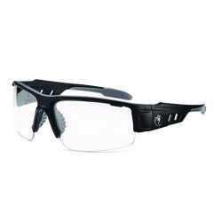 Ergodyne Corporation Skullerz DAGR Anti-Scratch and Enhanced Anti-Fog Safety Glasses, Black Frame, Clear Polycarbonate Lens, Ships in 1-3 Bus Days