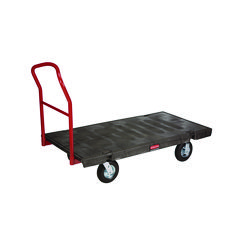 Rubbermaid Heavy-Duty Platform Truck Cart, 1,200 Lb Capacity, 24 X 48 Platform, Black