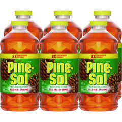 Clorox Multi-Surface Cleaner Disinfectant Concentrated, Pine Scent, 80 oz Bottle, 6/Carton