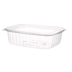 Eco-Products, Inc. Renewable and Compostable Rectangular Deli Containers, 48 oz, 8 x 6 x 2, Clear, Plastic, 50/Pack, 4 Packs/Carton