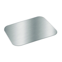 HFA, Inc. Foil Laminated Board Lids, Fits 2061, 2062, 5.88 x 8.44, Aluminum, 500/Carton