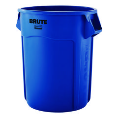 Rubbermaid Brute Container, 10 gal, Plastic, Blue