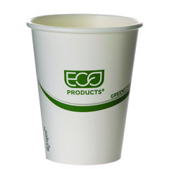 Eco-Products, Inc. Greenstripe Renewable And Compostable Hot Cups, 8 Oz, 50/pack, 20 Packs/carton