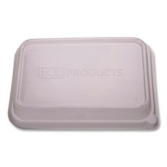 Eco-Products, Inc. WorldView 100% Recy Content Lid, F/24oz. Rect Sugarcane  Cntnrs, 50/PK, 8 PK/CT