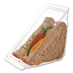 Eco-Products, Inc. Renewable And Compostable Sandwich Wedge Containers, 125/packs, 4 Packs/carton