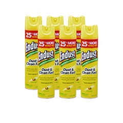 Diversey Endust Multi-Surface Dusting And Cleaning Spray, Lemon Zest, 12.5 Oz Aerosol Spray, 6/carton