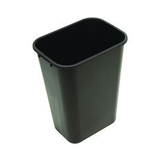 Impact Products Soft-Sided Wastebasket, 41 qt, Polyethylene, Black