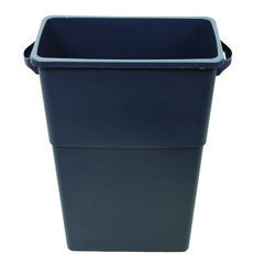 Impact Products Thin Bin Containers, 23 gal, Polyethylene, Gray