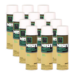 Zep Inc. Chalkboard And Whiteboard Cleaner, 19 Oz Aerosol Spray, 12/carton