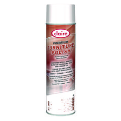 Plz Corp. Premium Furniture Polish, Lemon Scent, 17 oz Aerosol Spray, 12/Carton