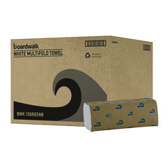 Boardwalk Boardwalk Green Multifold Towels, 1-Ply, 9.3 x 9.5, Natural White, 250/Pack, 16 Packs/Carton