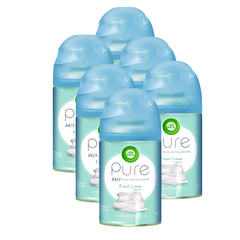 Reckitt Benckiser Freshmatic Ultra Spray Refill, Fresh Linen, Aerosol, 5.89 Oz Aerosol Spray, 6/carton