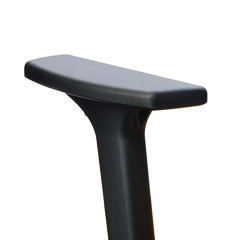 SAFCO Products Commute Chair T-Bar Arm Set, Black, 2/Set