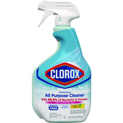 Clorox Disinfecting All Purpose Cleaner Spray, Crisp Lemon Scent, 32 oz Bottle, 9/Carton