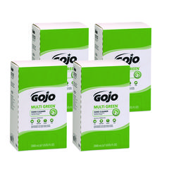 Go-Jo Multi Green Hand Cleaner Refill, Citrus Scent, 2,000 Ml, 4/carton
