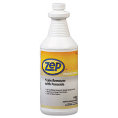 Zep Inc. Stain Remover With Peroxide, Quart Bottle, 6/carton