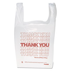 Integrated Bagging Systems Thank You Handled T-Shirt Bag, 0.167 bbl, 12.5 microns, 11.5