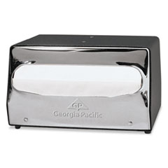 Georgia Pacific MorNap Tabletop Napkin Dispenser, 7.9 x 11.5 x 4.9, Black/Chrome