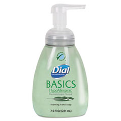 Dial Professional Basics Hypoallergenic Foaming Hand Wash, Honeysuckle, 7.5 Oz Pump