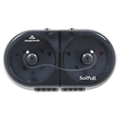 Georgia Pacific Sofpull Mini Centerpull 2-Roll Bath Tissue Dispenser, 16.38 X 7.2 X 9.3, Smoke