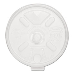 Dart Lift N' Lock Plastic Hot Cup Lids, With Straw Slot, Fits 10 Oz To 14 Oz Cups, Translucent, 100/sleeve, 10 Sleeves/carton