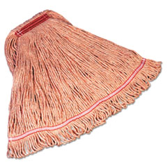 Rubbermaid Super Stitch Blend Mop, Large, Red, Cotton/synthetic Blend, 6 Carton