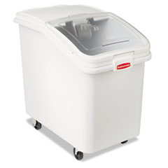 Rubbermaid ProSave Mobile Ingredient Bin, 30.86 gal, 18 x 29.75 x 28, White, Plastic